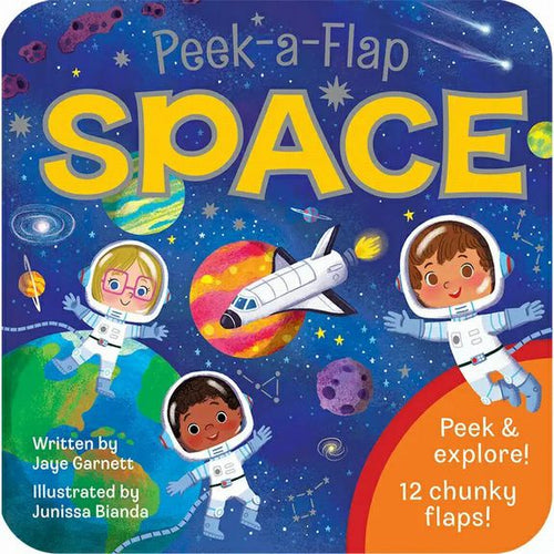 Space Peek a Flap Board Book