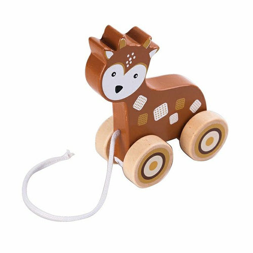 Wooden Deer Pull Toy 12m+