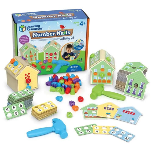 Learning Resources Number Nails Activity Set. Counting. Math