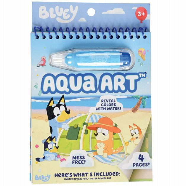 Bluey Aqua Water Art Activity Book