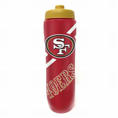 San Francisco 49ers Squeezy Water Bottle 32 ounces