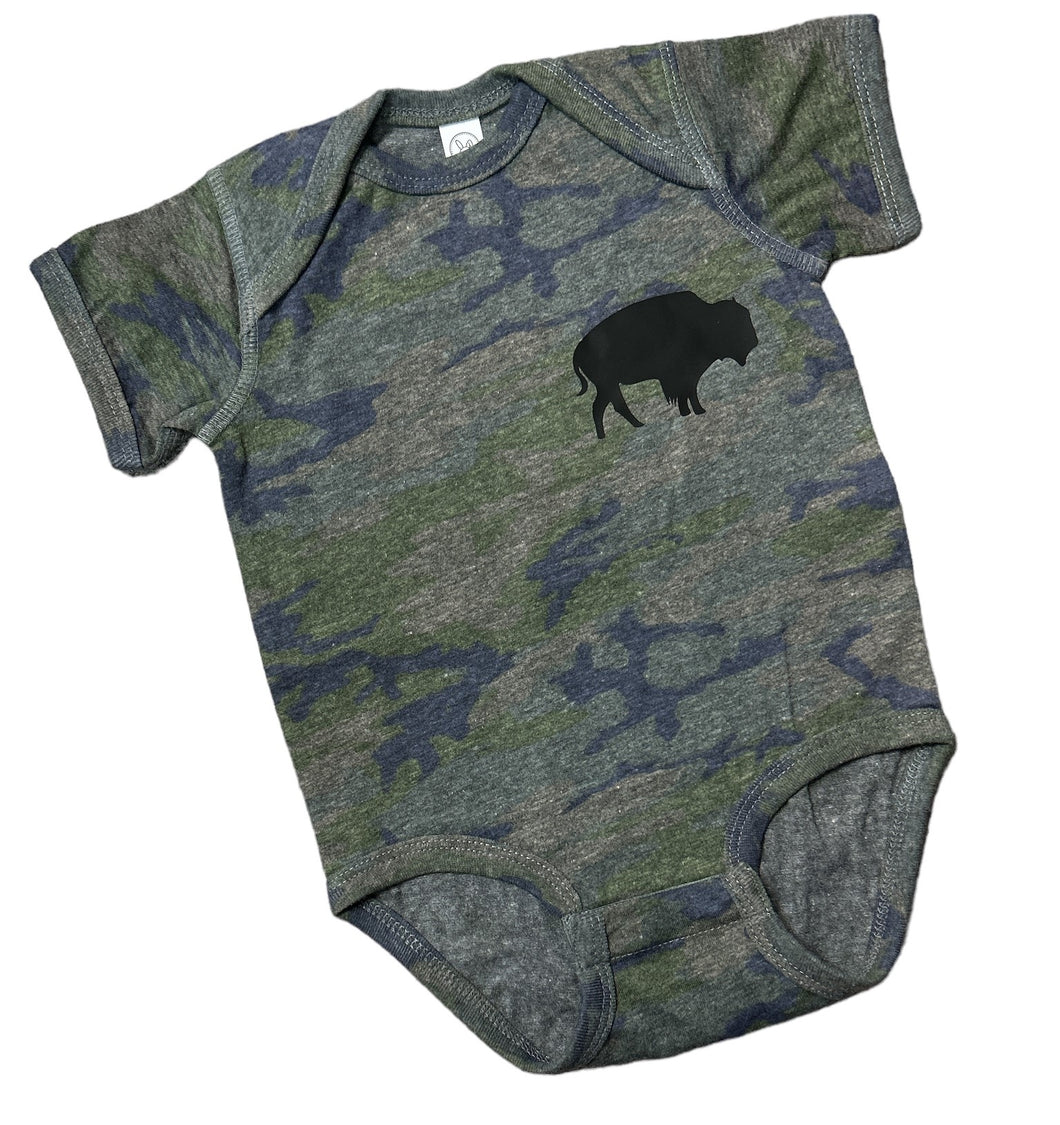 Boys Distressed Camo Buffalo Tshirt NEW ~ choose your size!