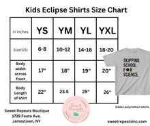 Load image into Gallery viewer, Kids Eclipse Skipping School for Science Tshirts