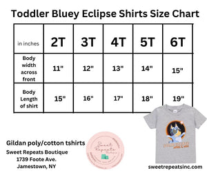 Bluey Eclipse Tshirts!