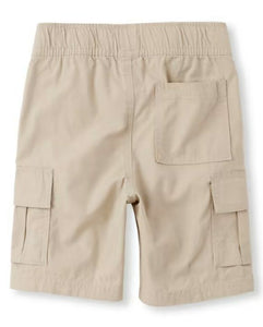 Boys Pull on Khaki Cargo Shorts