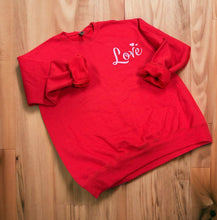 Load image into Gallery viewer, Love Red Pink Crewneck Sweatshirts ~ NEW!