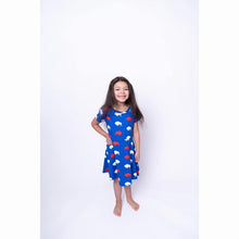 Load image into Gallery viewer, Red and Blue Buffalo Dress ~ Super soft ~ Sizes Baby through Girls 8/10 NEW!