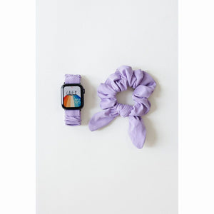 Lilac Athletic Scrunchie Band for Apple Watch 38/40 styles ~ size Large NEW