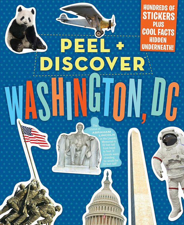 Peel & Discover Washington Sticker Activity Book NEW
