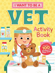 I want to be a vet activity book.