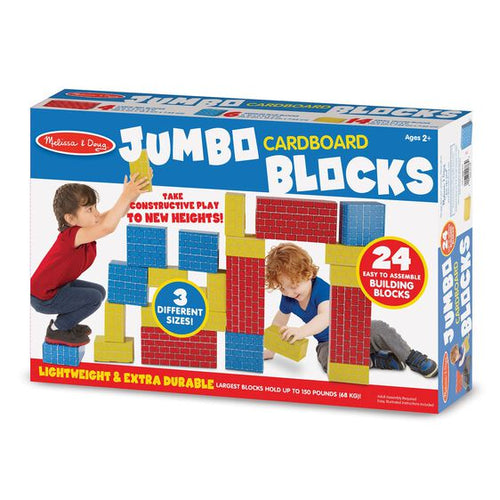 Melissa & Doug Jumbo Cardboard Blocks - 24 Pieces New