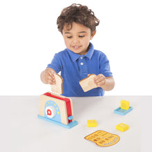 Load image into Gallery viewer, Melissa &amp; Doug Bread &amp; Butter Toast Toaster Set New