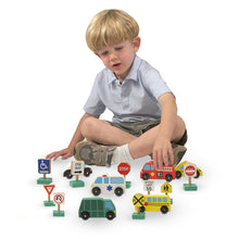 Load image into Gallery viewer, Melissa &amp; Doug Wooden Vehicles &amp; Traffic Signs New