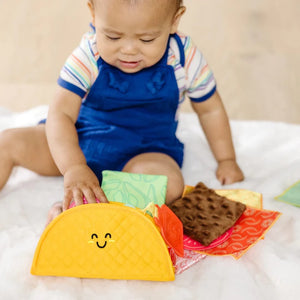 Melissa & Doug Fill & Spill Soft Taco Textured Baby Toy! New