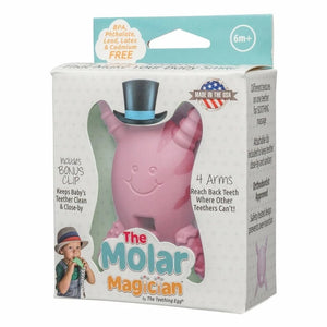 The Molar Magician Teether with bonus clip PINK NEW~ Made in the USA!