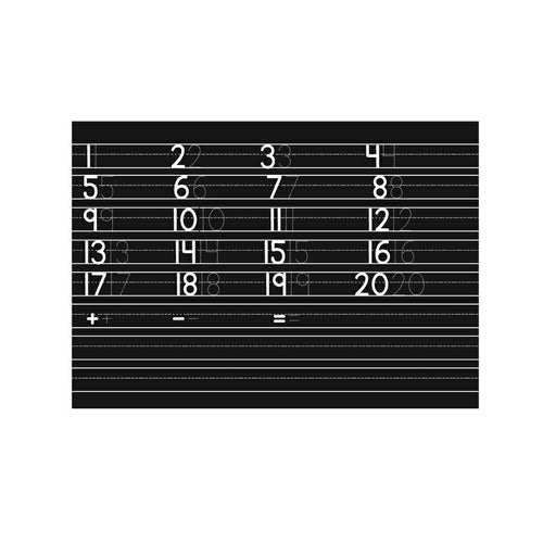 Imagination Starters Reusable Chalkboard Numbers Practice Placemat