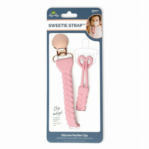 Itzy Ritzy Sweetie Strap Pacifier Clip Pink NEW