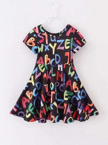 Back To School Alphabet Girl Twirl Dress NEW ~ choose your size