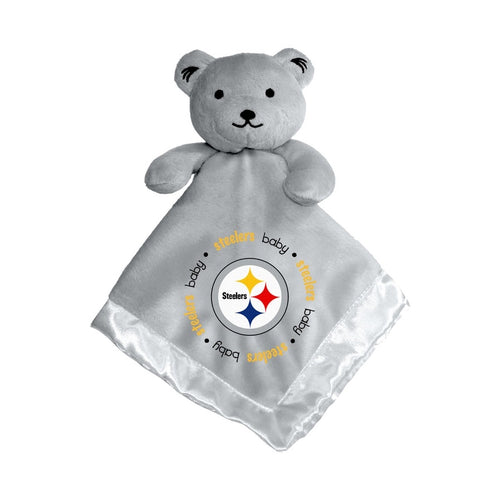 Pittsburgh Steelers NFL Security Bear Plush Lovey Blankie - Gray NEW