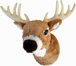 Whitetail Deer 13" Plush Mount Wall Toy Mount NEW