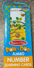 Load image into Gallery viewer, Melissa &amp; Doug Poke a Dot Jumbo Number Learning Cards ~ 13 Double Sided NEW!