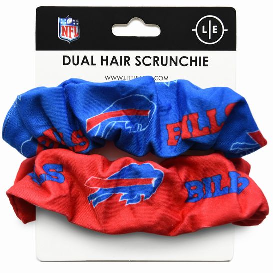 Buffalo Bills NFL Blue Red 2 pack Hair Scrunch. Hair Ties. 