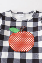 Load image into Gallery viewer, Children’s fall plaid pumpkin top close up sz 3 toddler