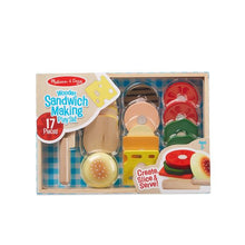 Load image into Gallery viewer, Melissa &amp; Doug Wooden Sandwich Making Playset New