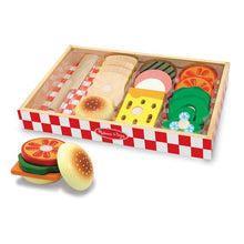 Load image into Gallery viewer, Melissa &amp; Doug Wooden Sandwich Making Playset New