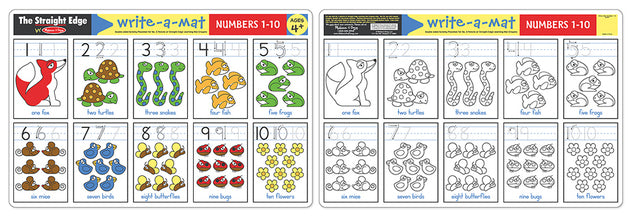 Melissa & Doug New Learning Mat Numbers 1-10