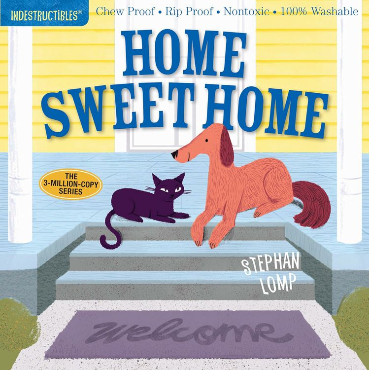 Indestructible Home Sweet Home Book ~ Chew Proof, Rip Proof, & Washable NEW!
