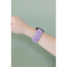 Load image into Gallery viewer, Lilac Athletic Scrunchie Band for Apple Watch 38/40 styles ~ size Med NEW