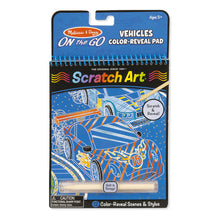 Load image into Gallery viewer, Melissa &amp; Doug Scratch Art Color Reveal Pad - Vehicles NEW