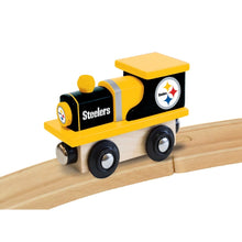 Load image into Gallery viewer, Pittsburgh Steelers NFL Wood Train Engine NEW