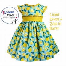 Load image into Gallery viewer, Vintage Ethel Lemonade Dress ~ Lined &amp; Zips in Back sz 3 NEW!