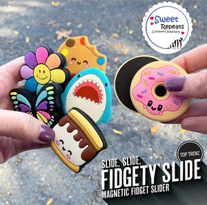Fidget slider sensory toy in different shapes fidgety slide 