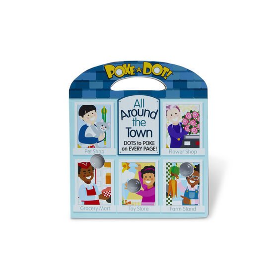 Melissa & Doug Poke a Dot All Around Our Town Book NEW