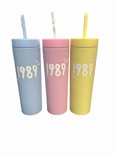 1989 Pastel 16oz Tumblers! NEW ~ choose your color!
