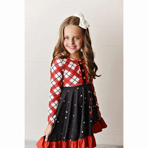 Red Reindeer Christmas Holiday Soft Twirl Dress NEW ~ choose your size!