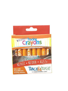 Trace & Erase Chalk Crayons- 8 Pack