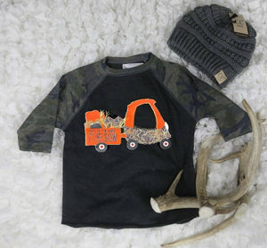 Camo Colorblock It's Hunting Season Toddler T NEW~ Handmade! Choose your size!
