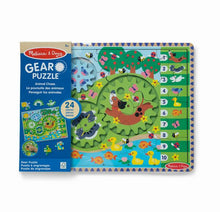 Load image into Gallery viewer, Melissa &amp; Doug Animal Chase I-Spy Wooden Gear Puzzle New