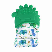 Load image into Gallery viewer, Itzy Ritzy Teething Mitt Green Dinosaur NEW