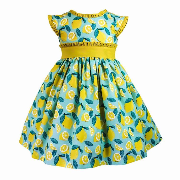 Vintage Ethel Lemonade Dress ~ Lined & Zips in Back sz 7 NEW!