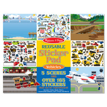 Load image into Gallery viewer, Melissa &amp; Doug Reusable Sticker Pad - Vehicles NEW