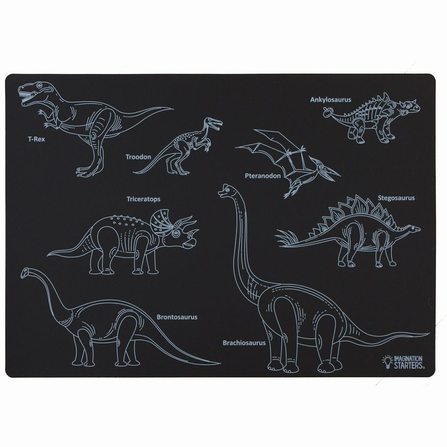 Imagination Starters Dinosaur Chalkboard Placemat 12