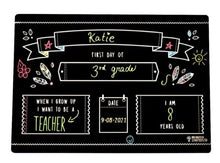 Load image into Gallery viewer, Imagination Starters Reusable Chalkboard First Day Sign NEW