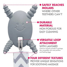 Load image into Gallery viewer, The Molar Magician Teether with bonus clip GRAY NEW~ Made in the USA!