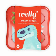 Load image into Gallery viewer, Welly Bravery Badges Fabric Bandages ~ Dinosaur 48 count NEW!