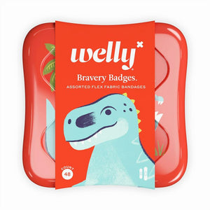 Welly Bravery Badges Fabric Bandages ~ Dinosaur 48 count NEW!